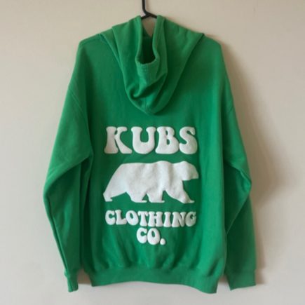 KUBS Puff Print Hoodie LUSH GREEN