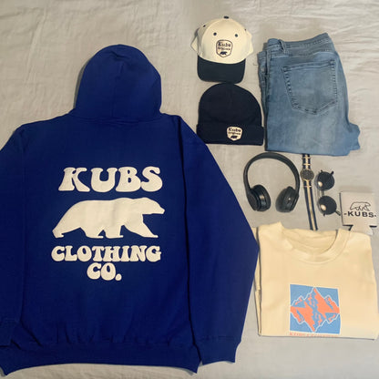 KUBS Puff Print Hoodie ROYAL BLUE